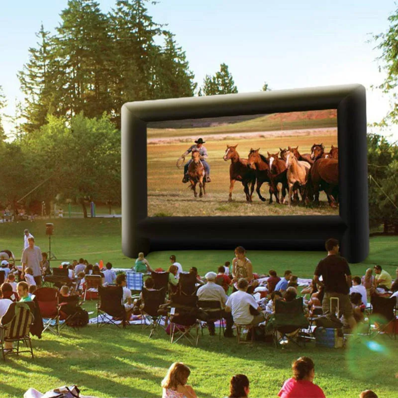 inflatable prolector cinema home outdoor open alr backyard inflatable movie screen inflatable screen movie cinema