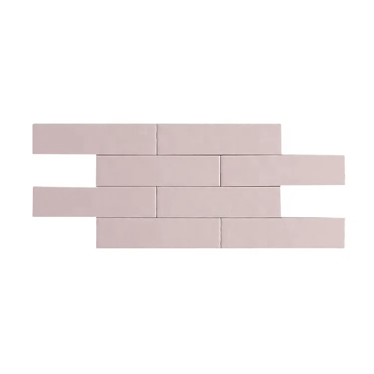 simple pink ceramic bathroom wall tile backsplash kitchen gloss subway baby pink tile