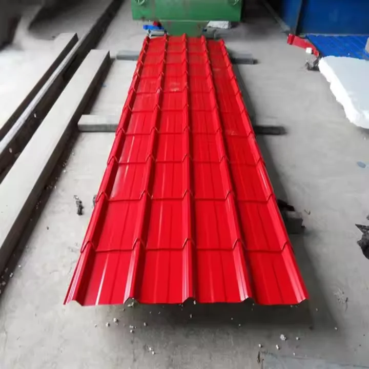 Low Price Fast Delivery 0.5mm thickness Factory Supply Quality PPGI Prefab House RAL Color coated Zinc Galvanized Corrugated Steel sheets roofing tile Free Sample