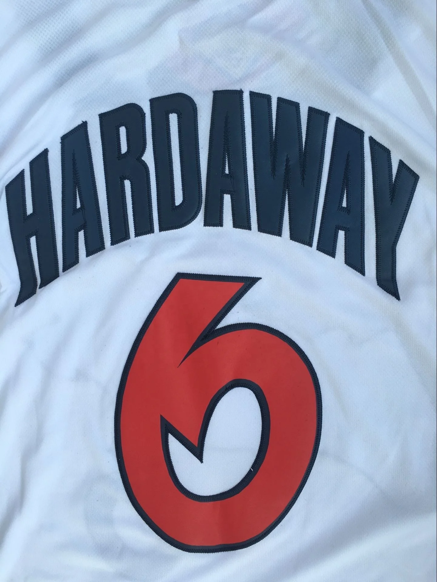 
Hardaway #6 u s a basketball jersey youth basketball team uniform red black white p ba jersey stitched basketball 