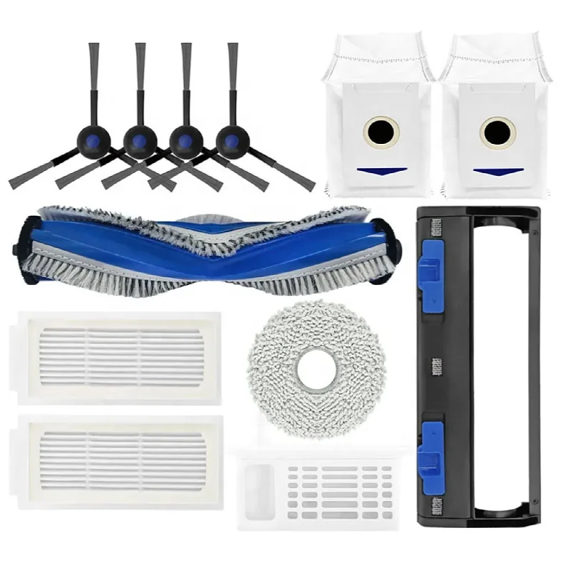 For Ecovacs T30 PRO Roller Brush Cover Hepa Filters Side Brushes Dust Bag vacuum cleaner Mop Pad Dust Box For Ecovacs T30 PRO