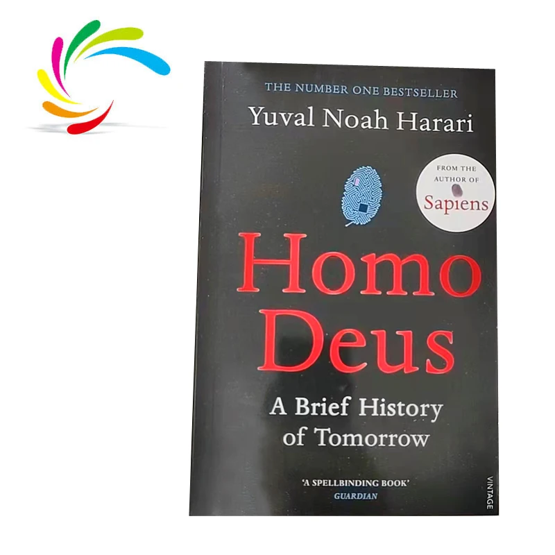 Factory direct latest bestseller stock black and white book printing Homo Deus adults reading novels book printing service