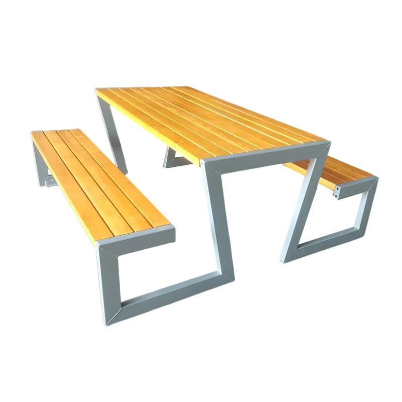 Rectangular patio bench outside wholesale picnic table and bench