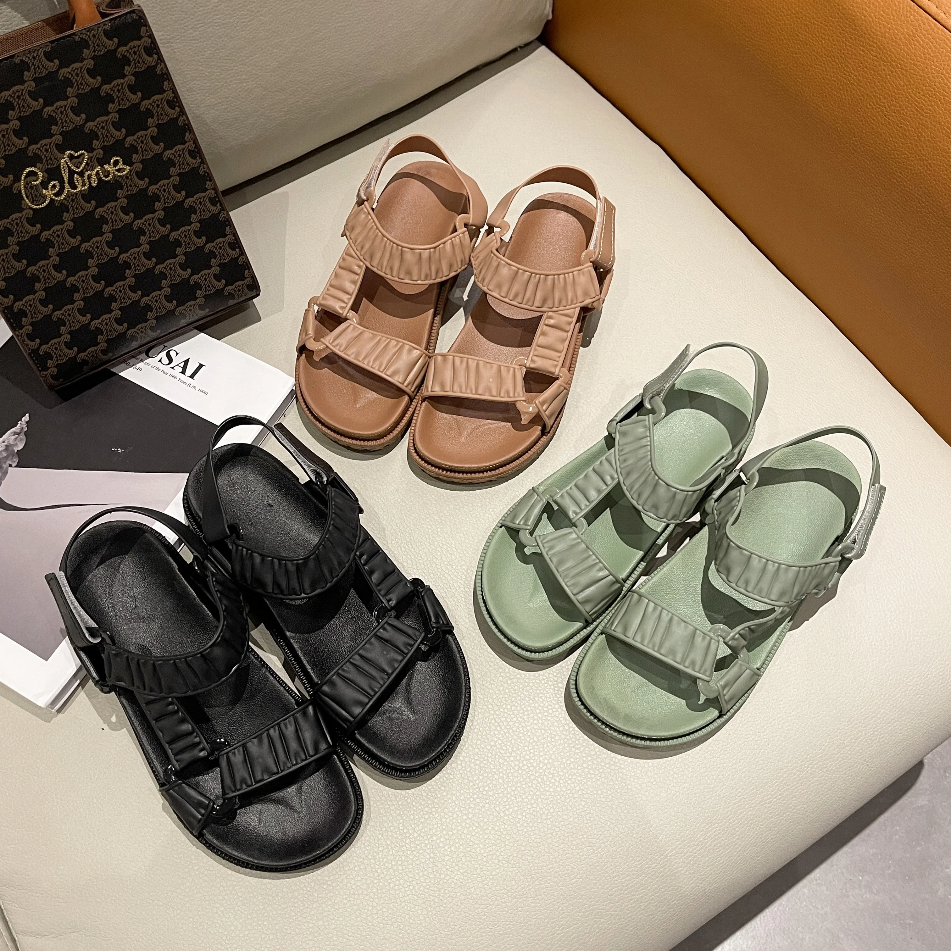 2022 Latest Design Summer Sandals Soft Roman Shoes For Women Sports Outdoor Fashion Sandals Girl