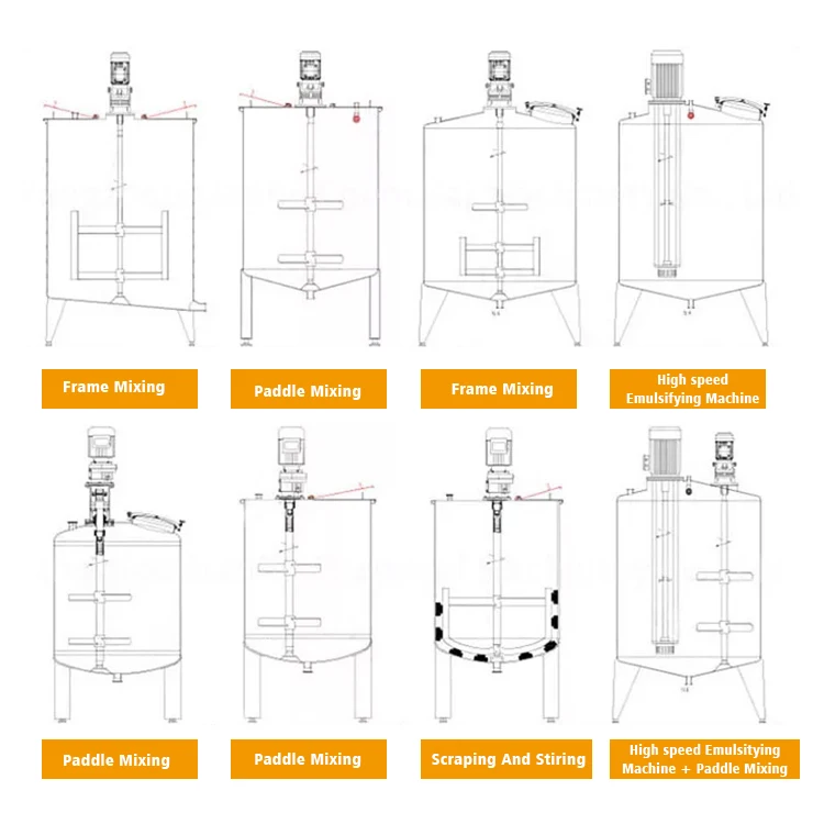 Soap Bar Homogenizer 100 Lt Peanut Butter 1000 Liter Open Top Mixing Tank