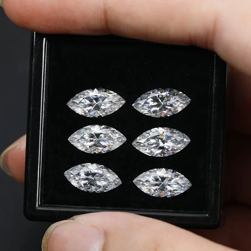 Madonna Jewelry Marquises  Loose Moissanite VVS Pass Diamond Tester Gra Moissanite Stone