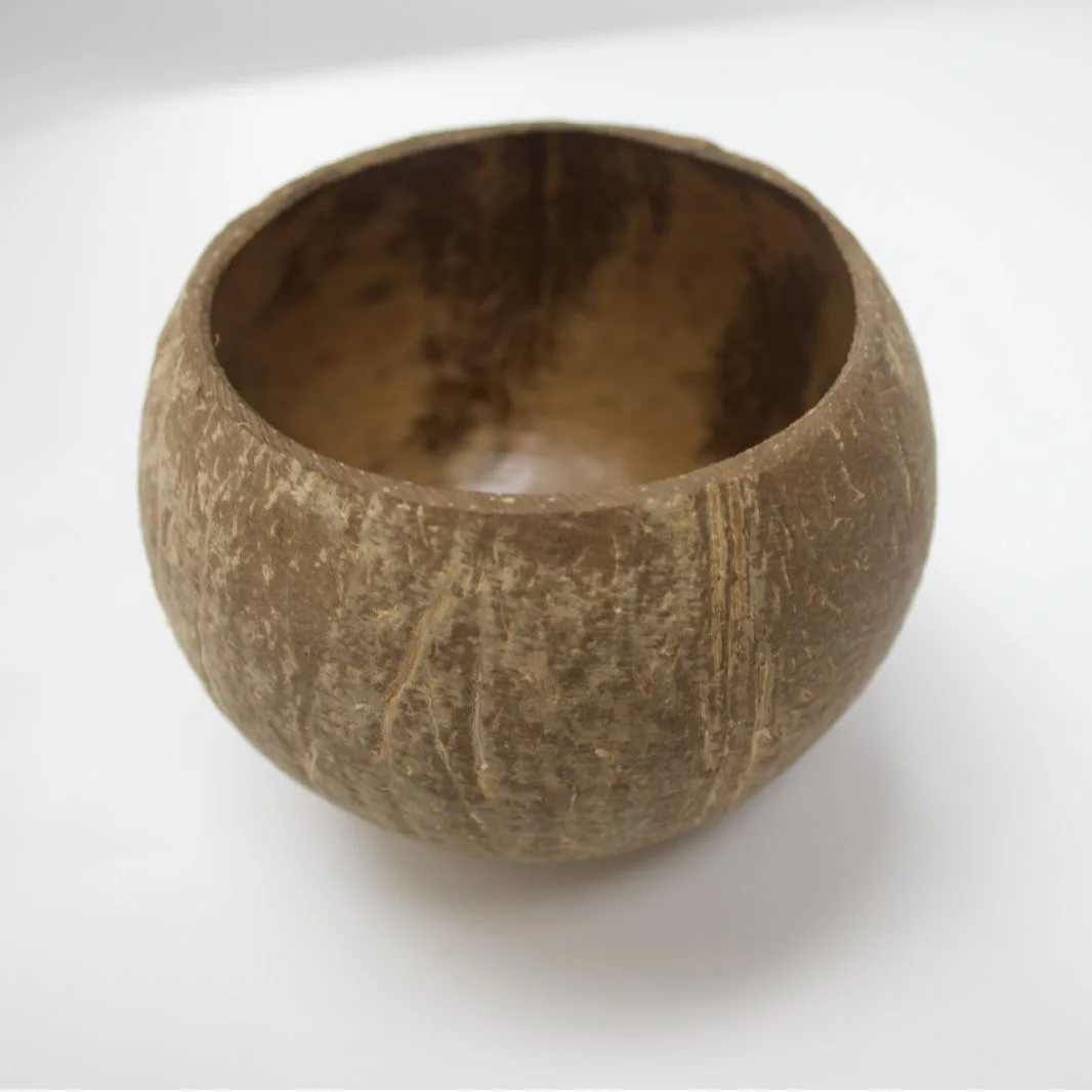 Natural Handmade Coconut Bowls Shell Candles Coconut Scented Candles Decor Wood Wick