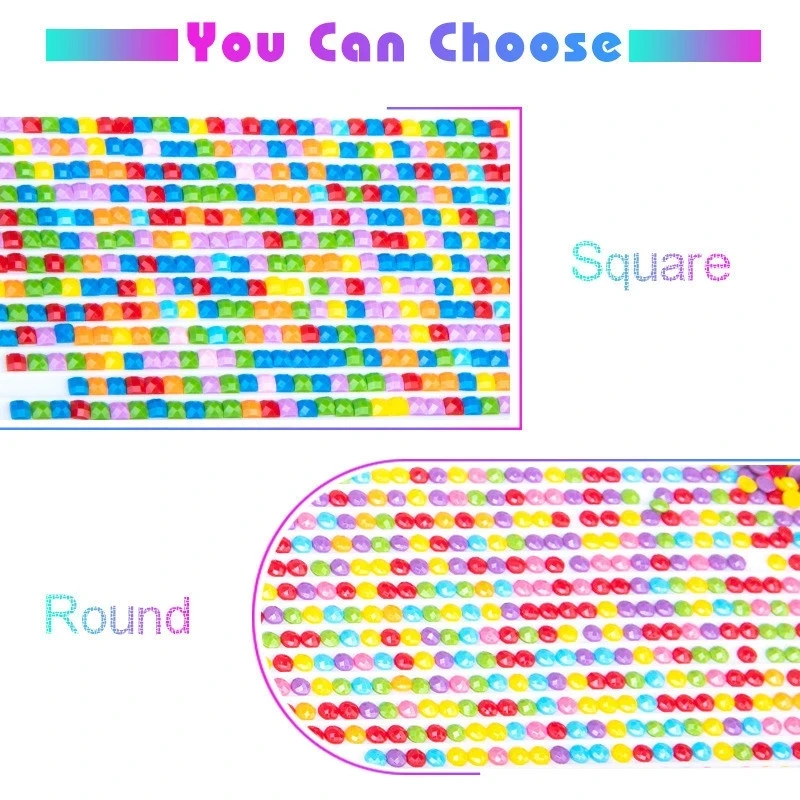 Rhinestone Painting Sea scenery Diamond Mosaic Full Round Diamond Embroidery Animals 5D DIY Diamond painting Dolphin Wall De