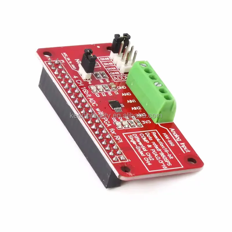 ADS1115 analog-to-digital converter ADC module with 16 bit sampling accuracy suitable for Raspberry Pi development board