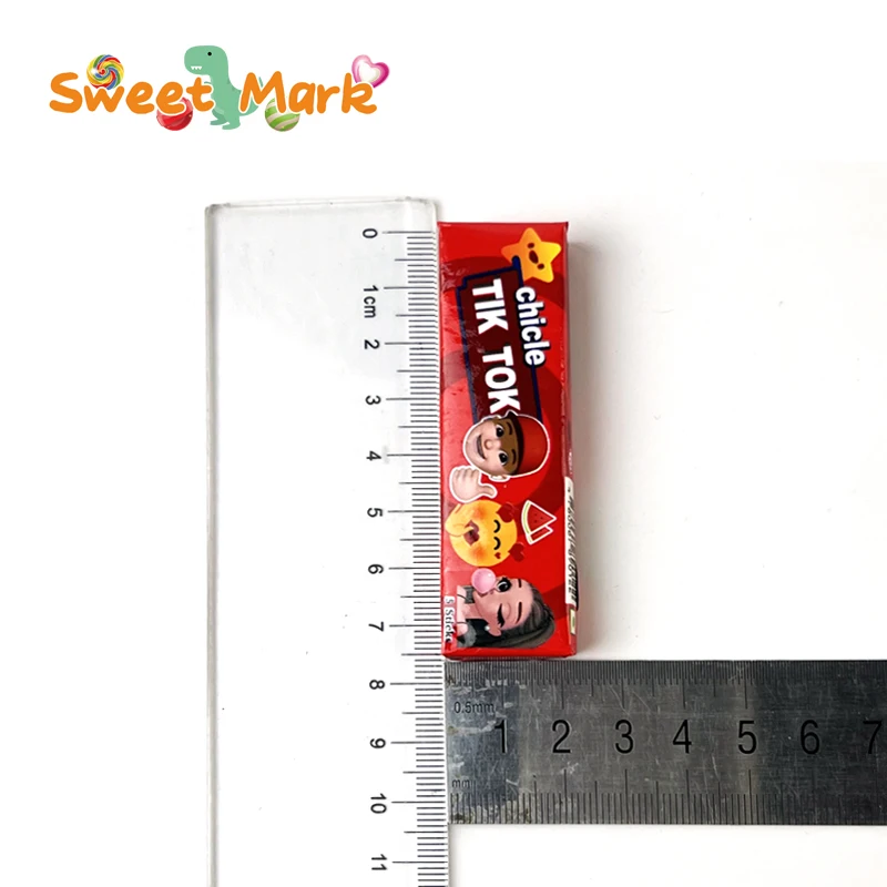 Popular Fruity Flavors Cartoon Bubble Gum with Tattoo Sticker