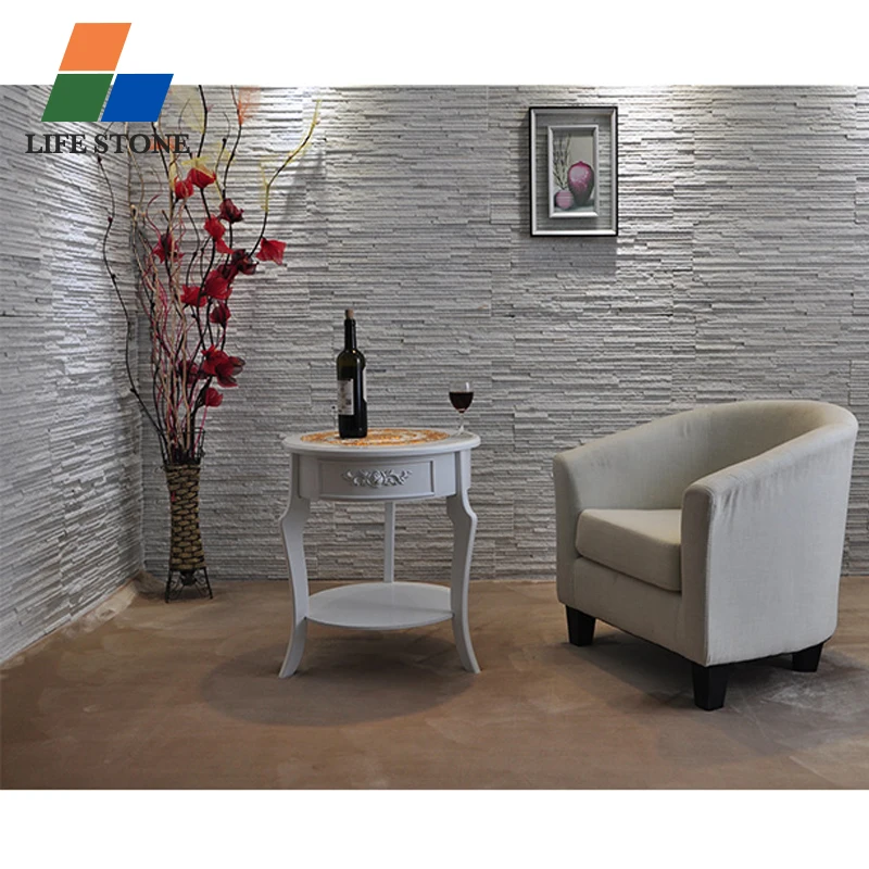 natural split surface finishing white stone waterfall slate waterfall stone