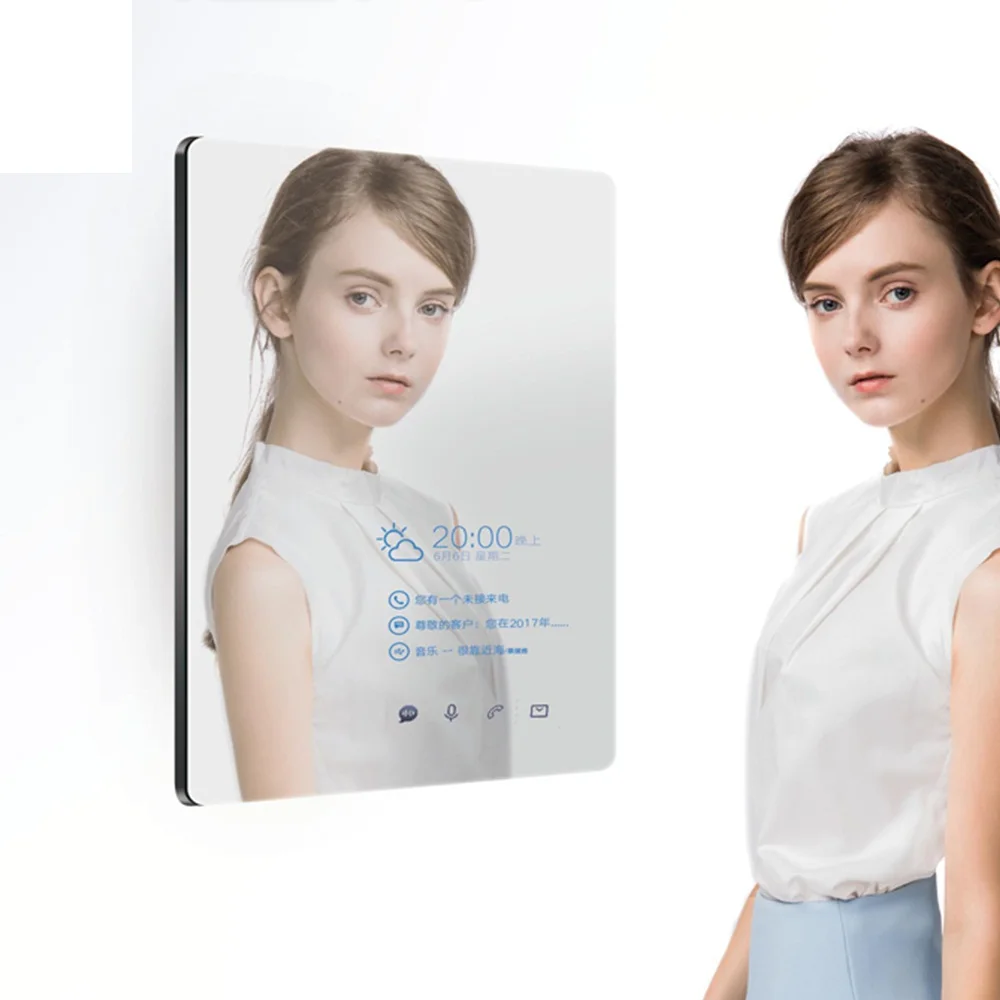 Smart Mirror Interactive Bathroom Android TV Mirror Intelligent Touch Screen Magic Mirror for Hotel Smart Home