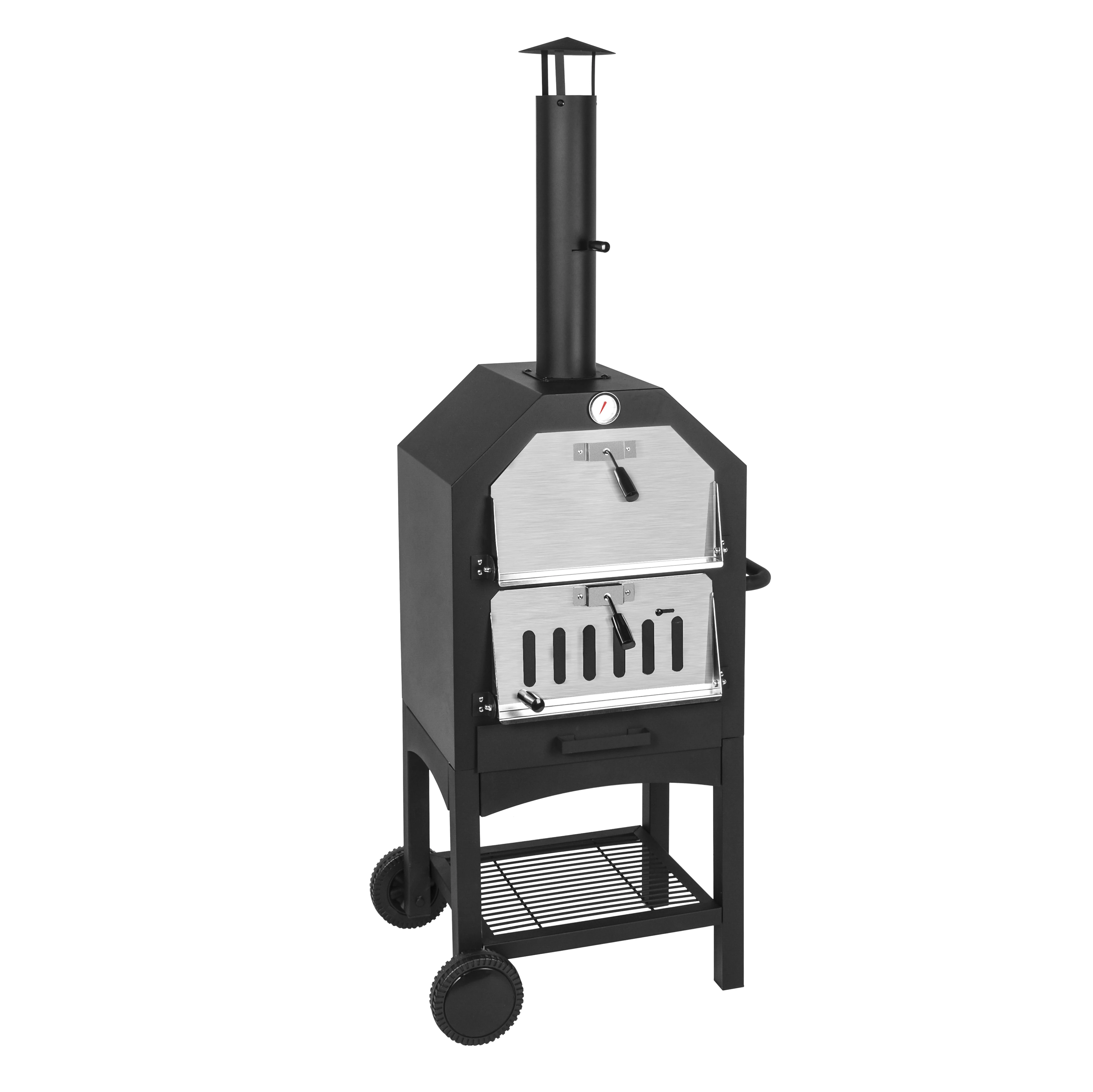 Hot sale commercial Pizza Oven 304 Stainless Steel Wood Fire Pizza Oven Vertical Charcoal Oven for Pizza