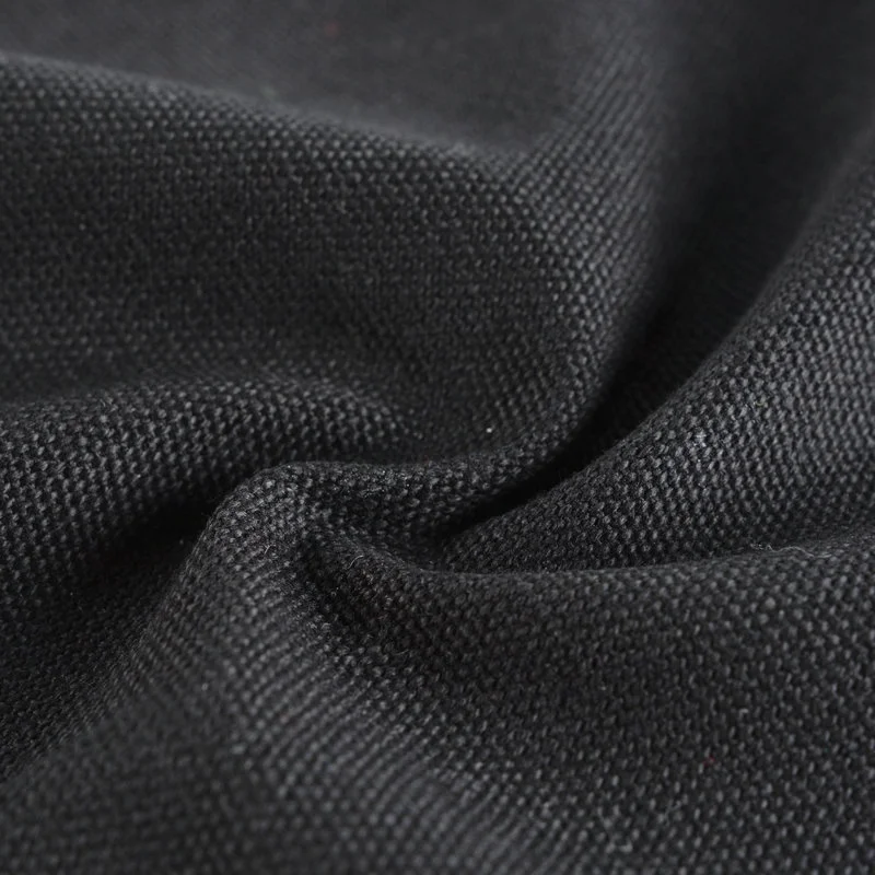 black 16 oz 16oz 100% cotton material canvas fabric for tent shoes bags making