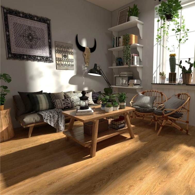 4mm thickness Unilin Click Lock System Interlocking SPC Flooring Tile Plank for vinyl flooring Indoor