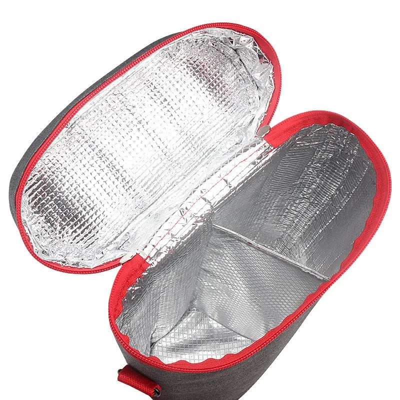 Custom Portable Travel Picnic 2 Bottle Beer Tote Delivery Thermal Insulated Ice Cooler Bags For Drink wine bags for wine bottles