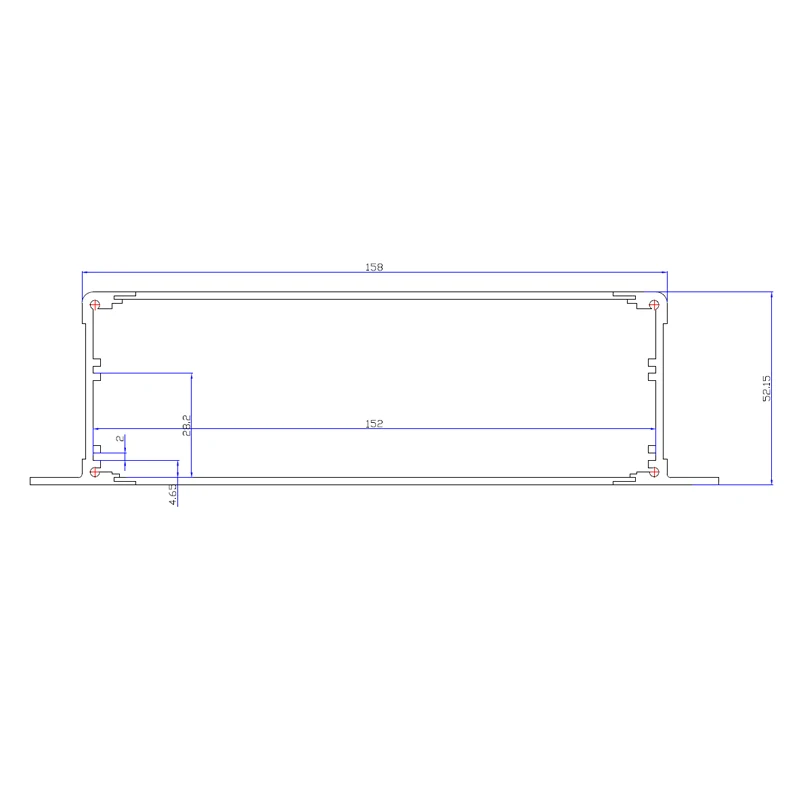 PB078  250*52-L aluminum enclosure for electronic