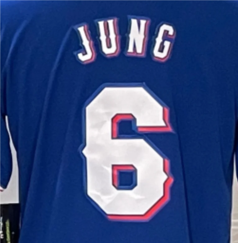 2024 Josh Jung #6 Blue Alternate Player Jersey Best Quality Stitched Baseball Shirt