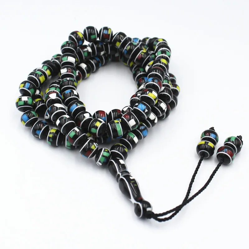 Resin amber color 99 PCs beads prayer pilgrimage TASBIH