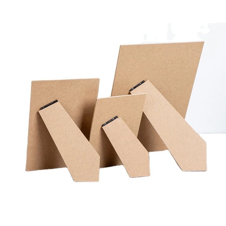 Wholesale Photo frame backing board 5x7 6x8 8x10 11x14 12x16 MDF photo frame backs with A type easel for photo frame accessories