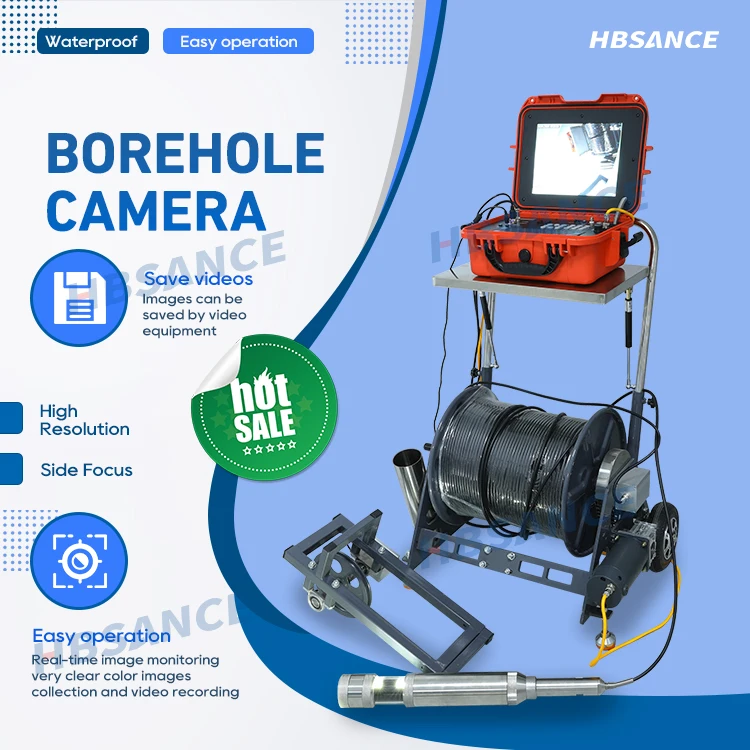 Factory Price Underground Under Water Deep Well Downhole Inspection Borehole Camera