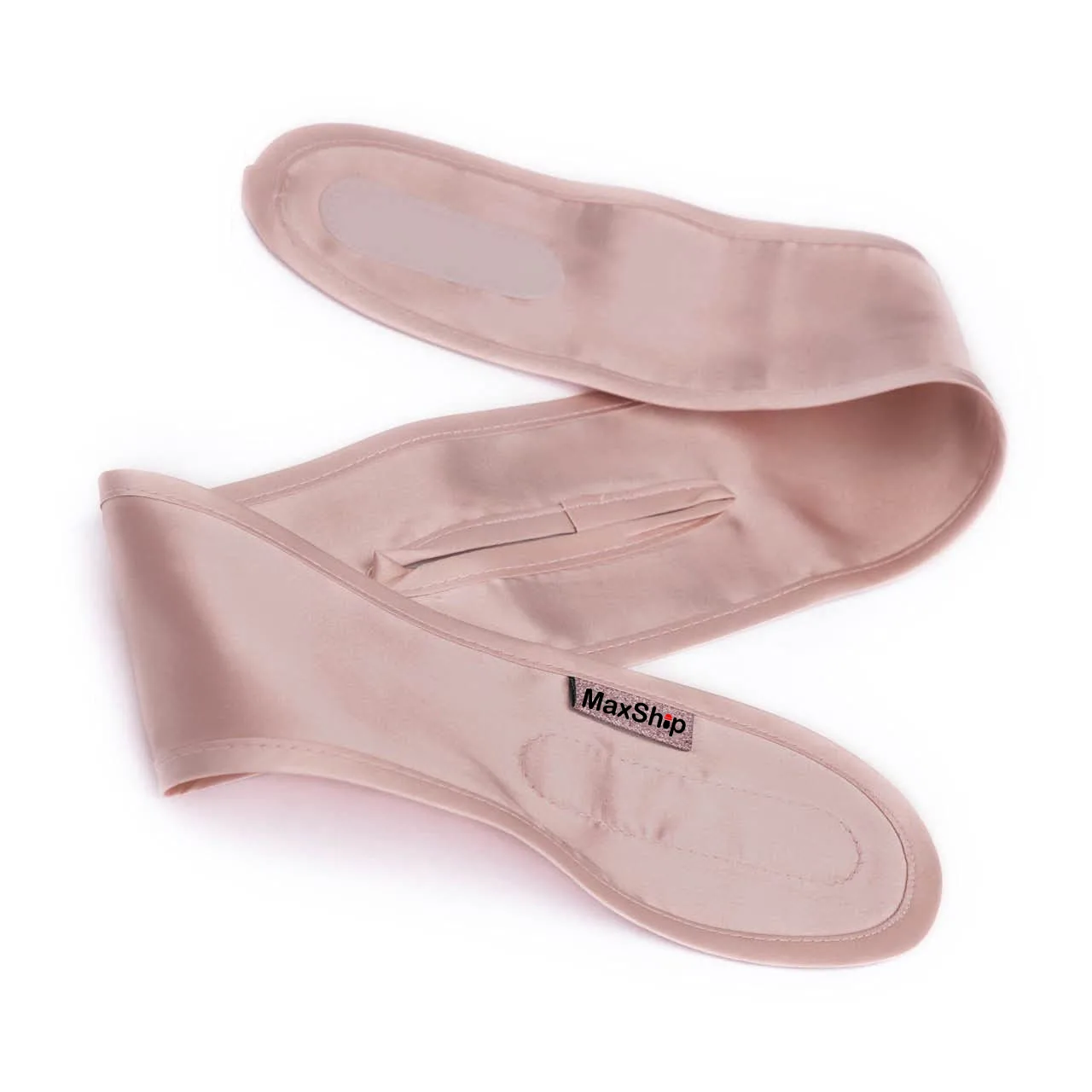 High Quality Satin Headband Soft Sleep Headband with Ponytail Holder for Women Girls