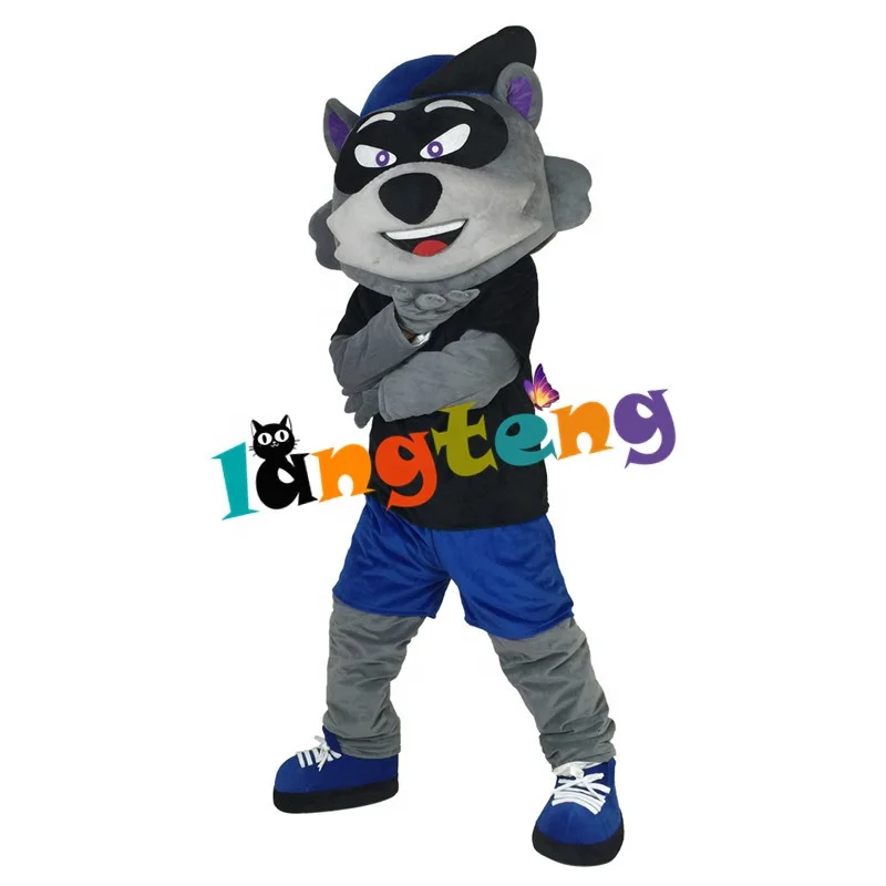 888 Cartoon Halloween Cosplay Party Christmas  Carnival Apparel Wildcat Raccoon Mascot Costumes