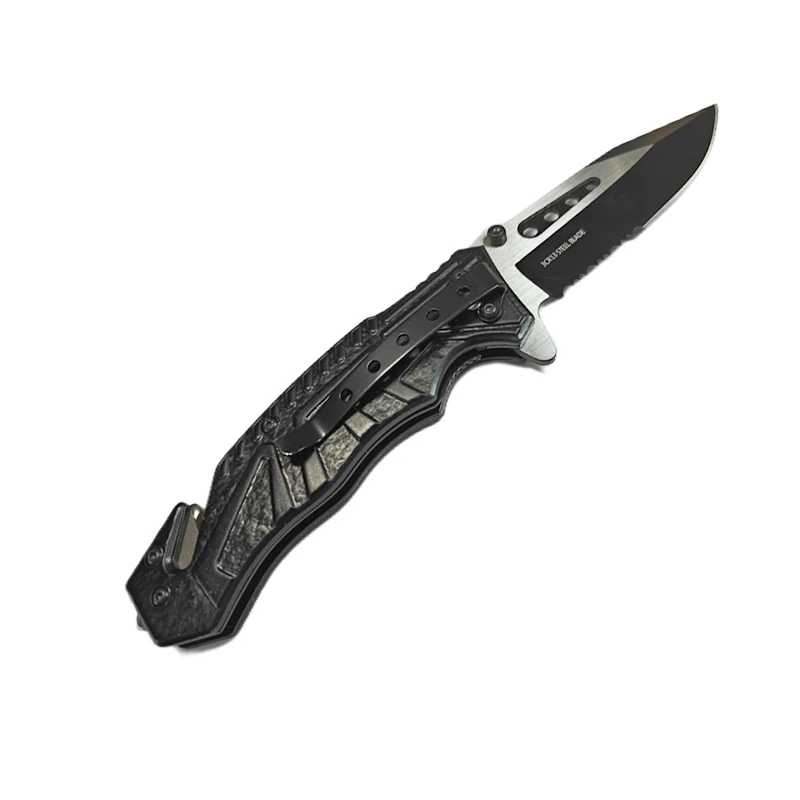 Top Selling Folding Pocket Knife Stainless Steel 3D Printed ABS Blade for Hunting and Camping Customizable OEM DIY Grade Knife