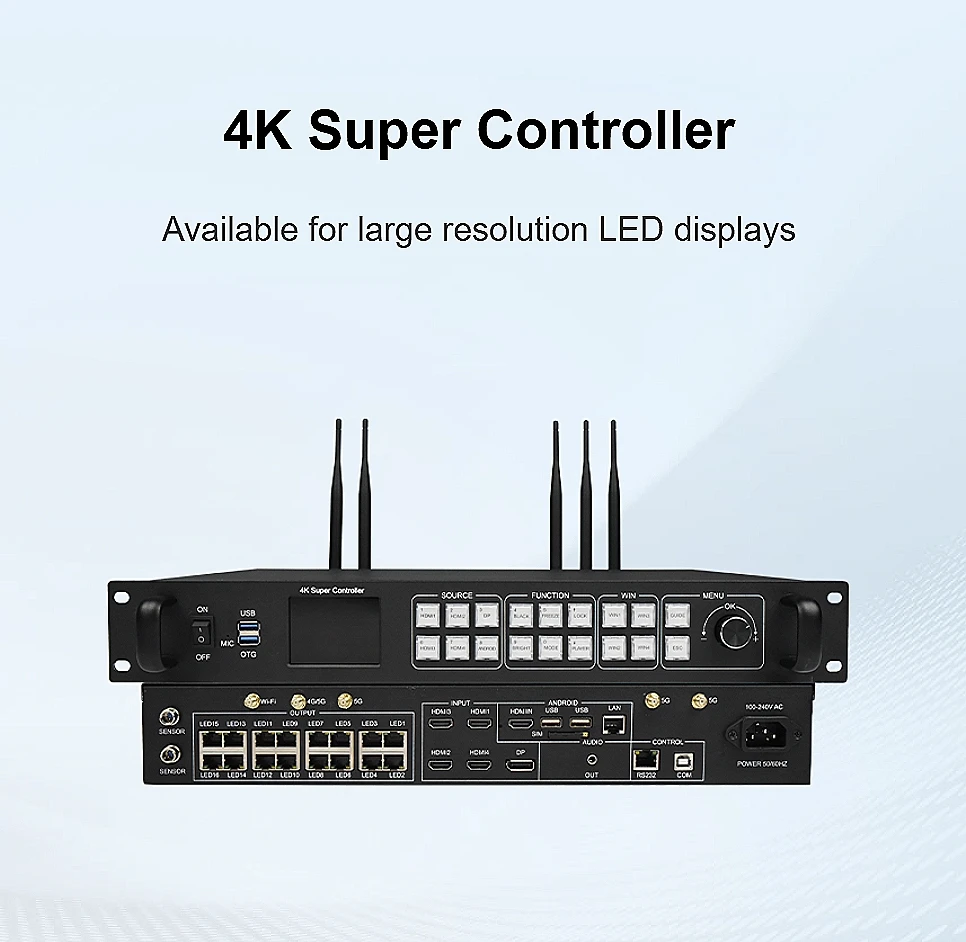 HUIDU HD-A8 4K Led display controller dual mode play box full color controller for
