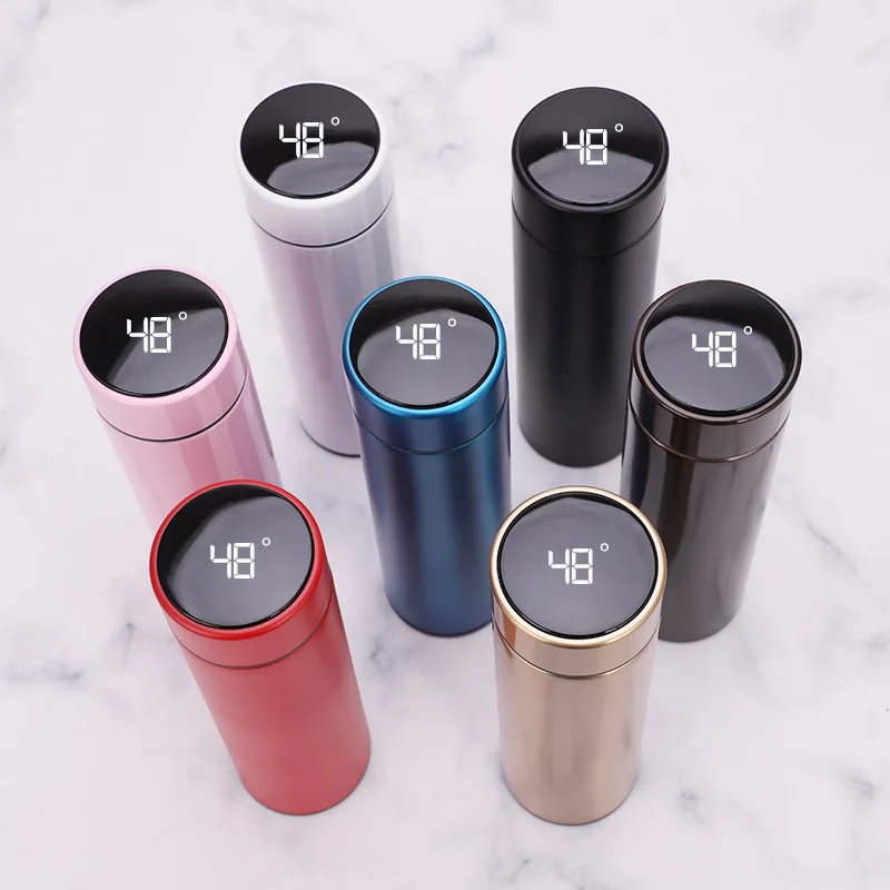 Special New Fahrenheit Cheap Stainless Steel Smart Water Bottle With Led Temperature Display Thermo Tumbler Cups In Bulk