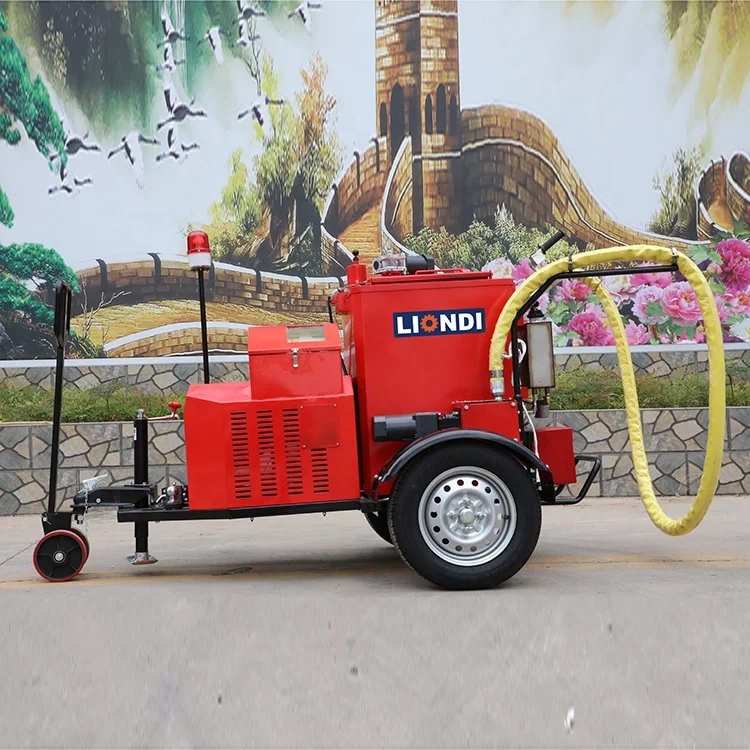 Road Repairing Hot Tar Crack Filler Machine Gas Power Road Pot Hole Crack Sealing Machine