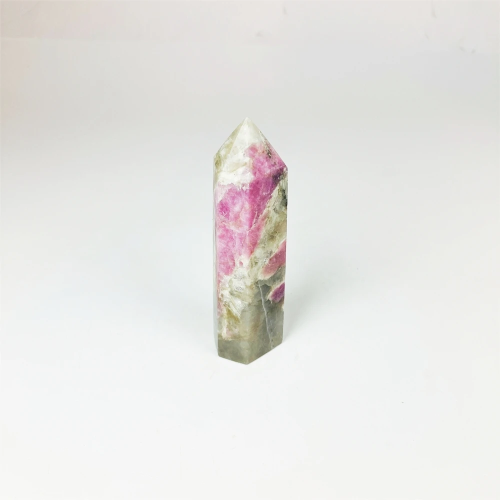 Natural Crystal Point Tower Natural Pink Tourmaline Tower Point  Obelisk for Third Eye Throat Gemini Pisces Psychic Communication Dream Work High Vibration
