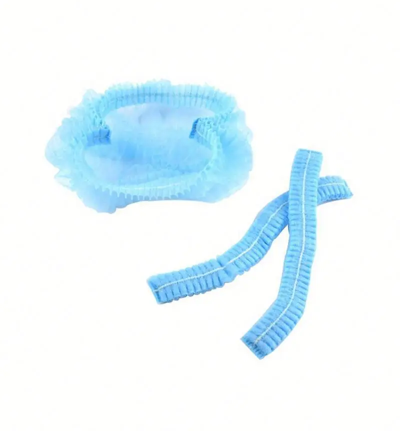 
Hospital medical elastic bouffant doctor nonwoven disposable surgical caps 