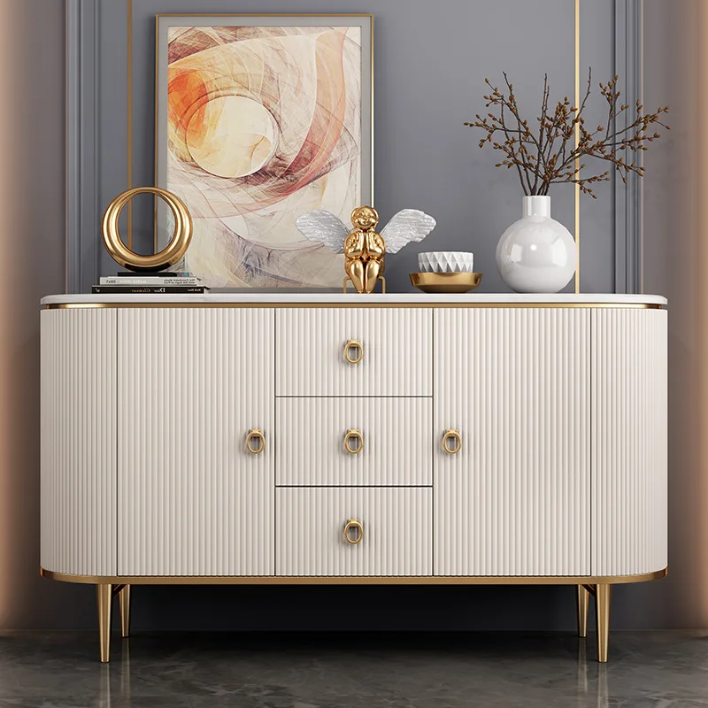 Modern Sideboards Buffet Cabinets High Gloss White Led Wooden Sideboard Cabinet