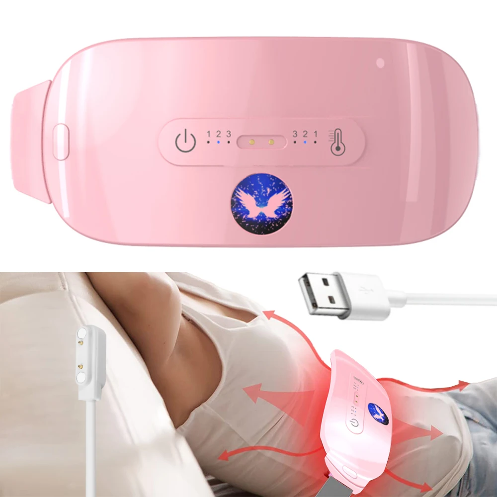 Friendly Wearable Waist Belt Body Massage Device Portable Menstrual Heating Pad