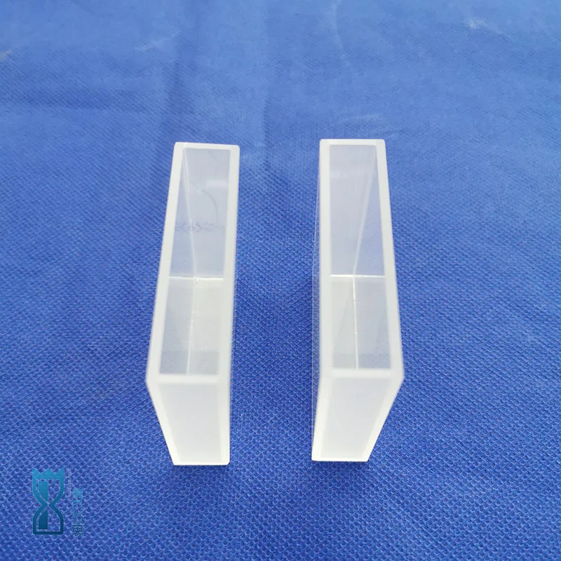 Manufacturer small  quartz glass 40x28x26mm cuvettes quartz flow cell