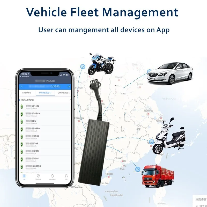 Автомобильный gps-трекер в режиме реального времени Автомобильная сигнализация GPS-трекер GT06