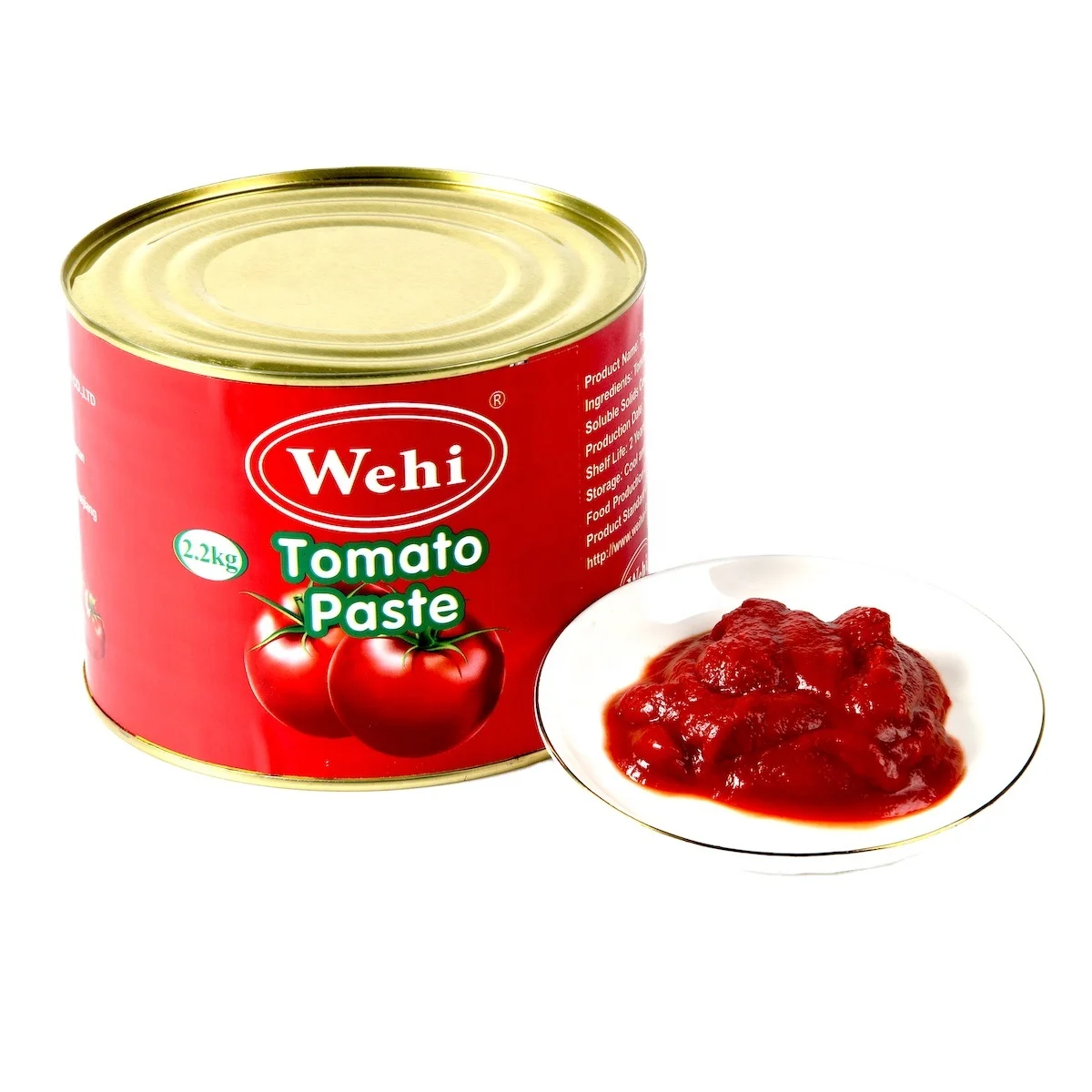Tin Packing 2.2kg Hard Open Canned Organic Tomato Paste With Halal Certificate