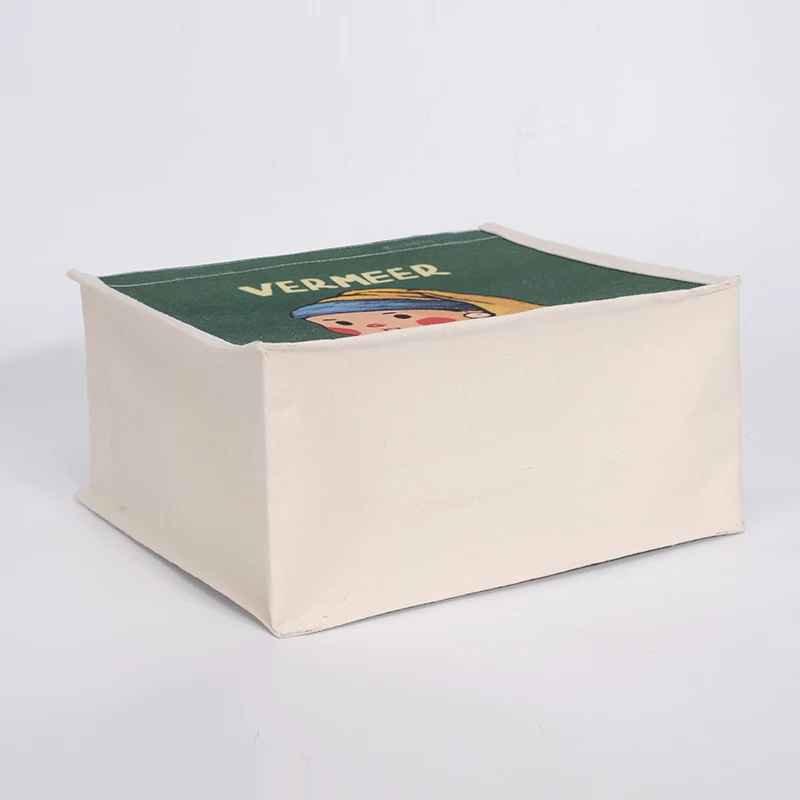 Heavy Duty Expandable Folding Tote Bag Reusable Grocery Shopping Bag CARTOON Gifts Customized Picture Jute Gift Bags