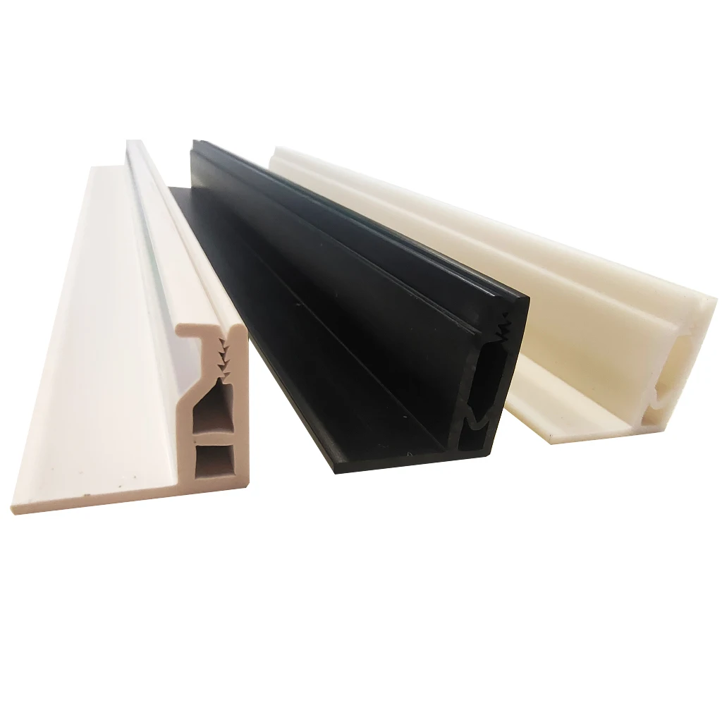 Middle bevel edge acoustic stretch ceiling ABS/PVC plastic extrusion fabric wall track perimeter piece pvc ceiling panel