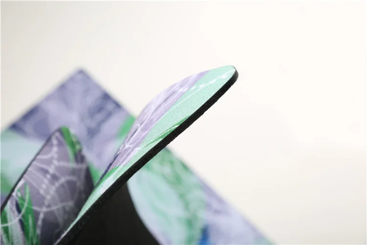 
Cheap Price Exercise Balance Blue Flower Pattern Aerobic Custom Eco Friendly Easy To Carry Foldable Rubber Suede Yoga Mat 