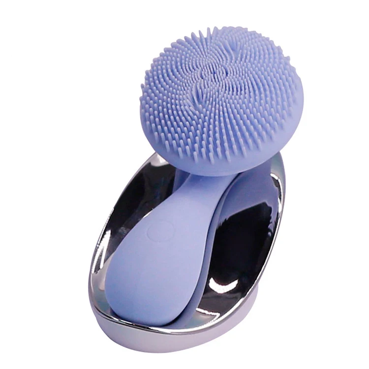 Private Label USB Recharge Waterproof vibrating silicone waterproof face cleansing brush electric facial