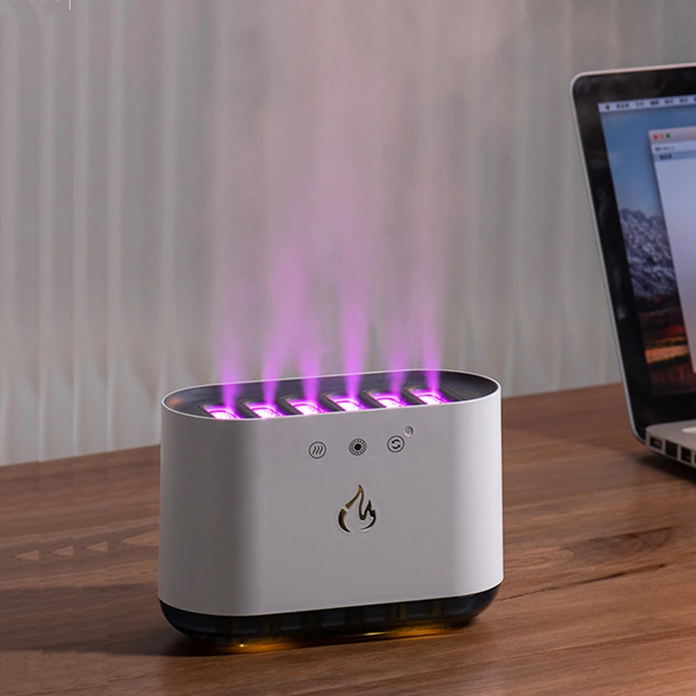 Hot Sale In Stock Large Capacity 900ml Mist Colorful dynamic lighting effect humidifier Safe smart fog maker with Timer