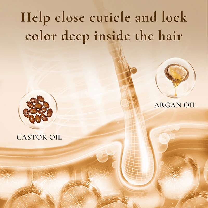 Private Label Black Seed Castor Oil Color-Protection Hair Serum Treatment Hair Oil For Color Treated Hair