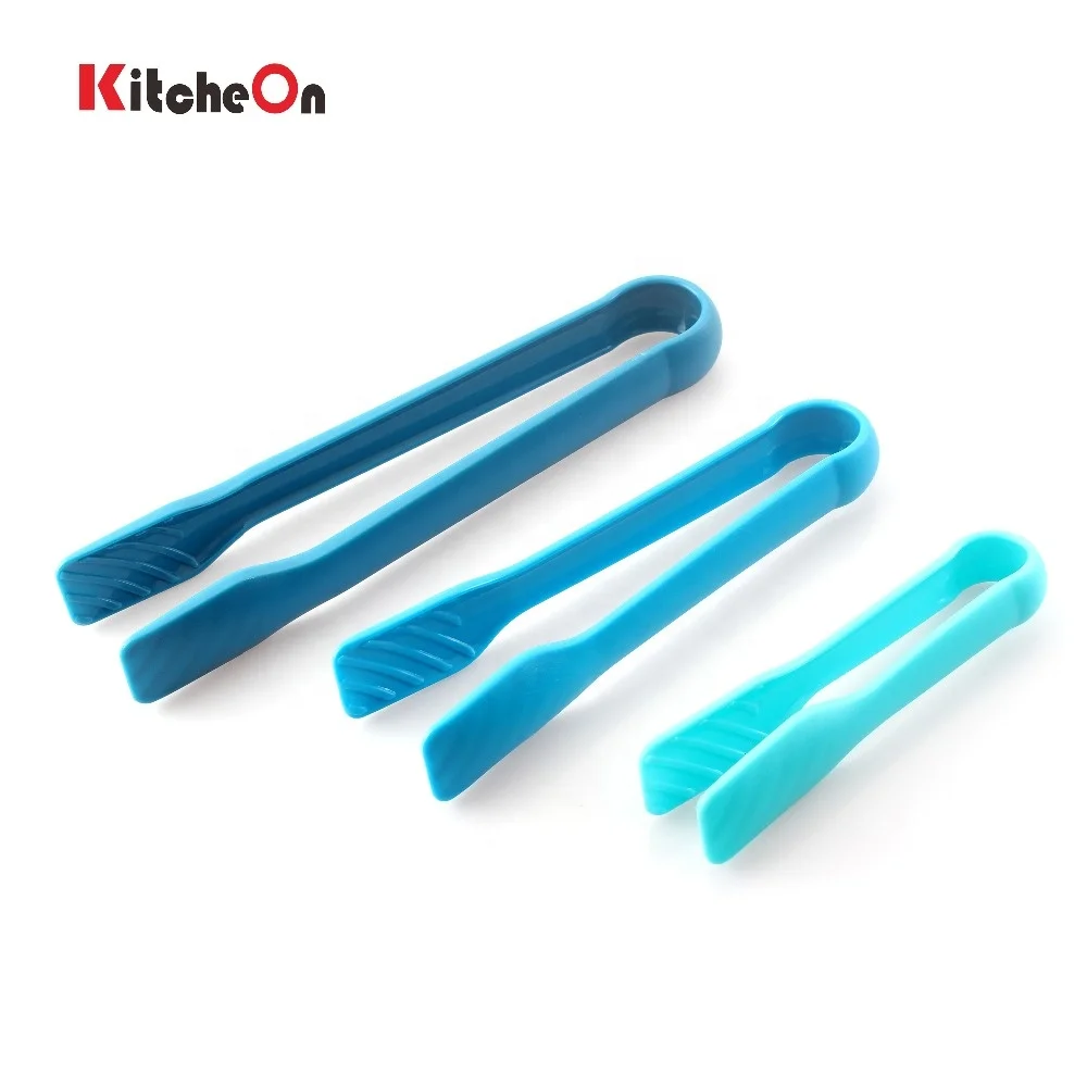 Latest New 3 in 1 Nesting Plastic Kitchen Tongs Set