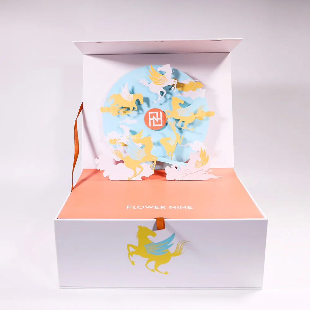 
factory customise sales pop up gift package box for Flowers 