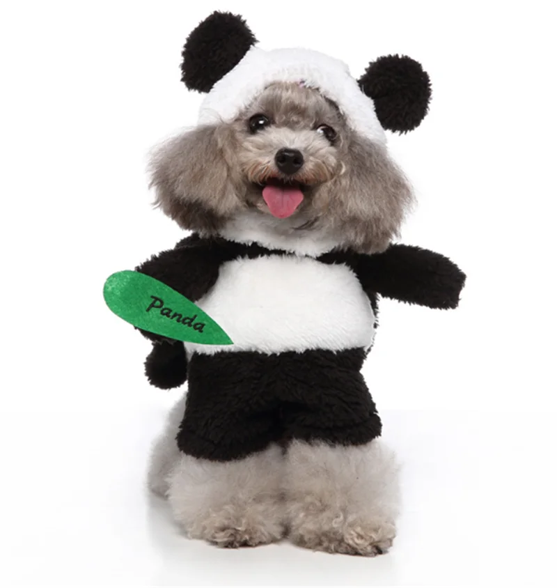 Made in China panda pet dog clothing animal cosplay clothing Christmas style cute small animal winter  clothing