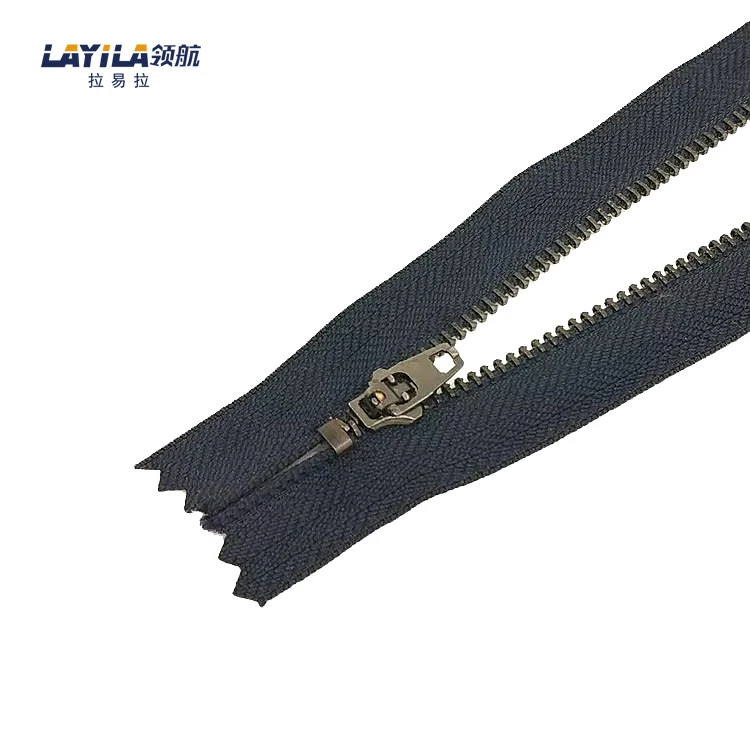 Оптовый заказ высокого качества покрытием золото зубы металлическая застежка-молния