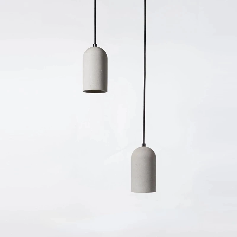 Modern LED Pendant Lights Simple Indoor Light Fixtures Restaurant Home Decor Lighting Dining Room Nordic Cement Hanging Lamps