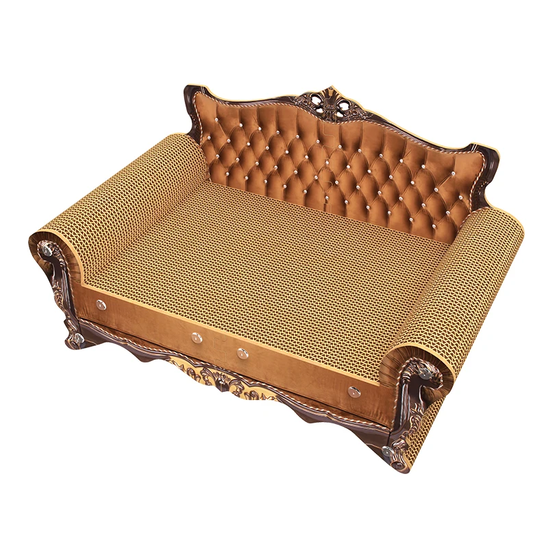 Luxury Eco-friendly Cat Scratcher Sofa Bed Sisal Corrugated Cardboard Pet Furniture Cat Trees & Scratch Board for Cats Hot Wood